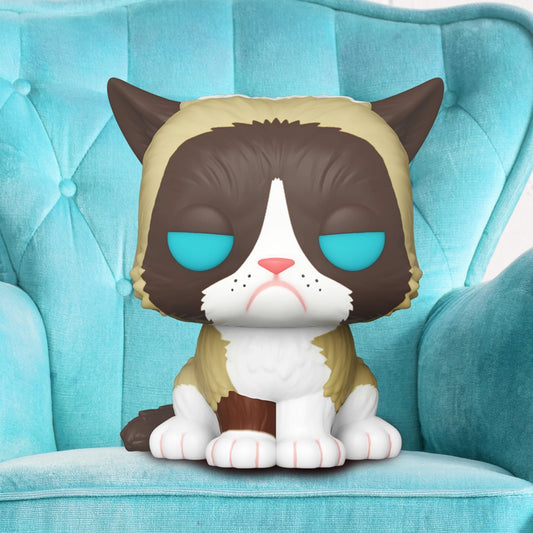 ***EXCLUSIVO***FLOCKED***FUNKO - 60, Grumpy Cat (Peludo)