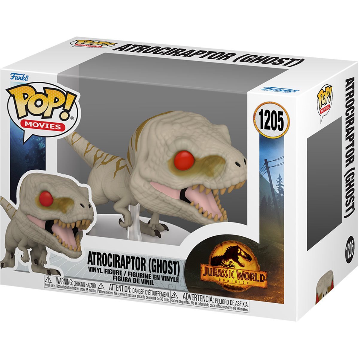 FUNKO - 1205, Jurassic World: Dominion - Atrociraptor (Ghost)