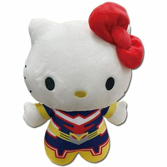 Plush Hello Kitty: En traje de Might Hero Academia