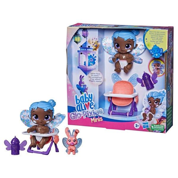 Muñeca Baby Alive GloPixies Minis Sky Breeze