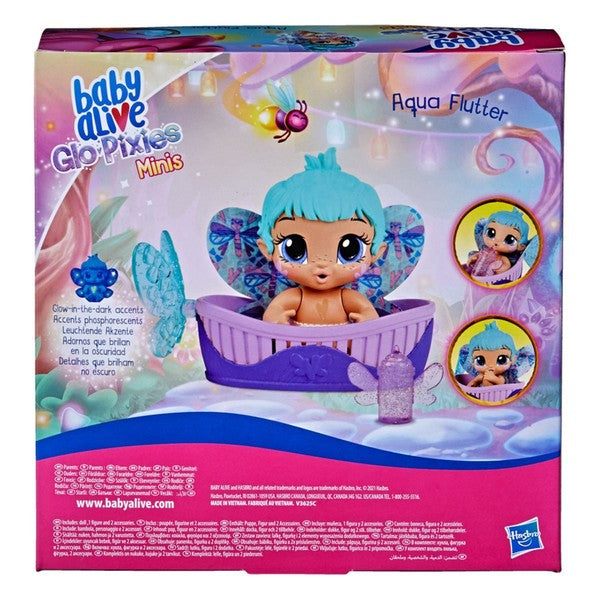 Muñeca Baby Alive GloPixies Minis Aqua Flutter