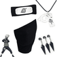Naruto Cosplay Kakashi diadema y máscara facial