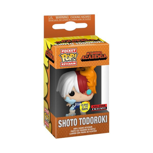 ***EXCLUSIVO*** FUNKO LLAVERO Hero Academia Shoto Todoroki Brilla en la Oscuridad