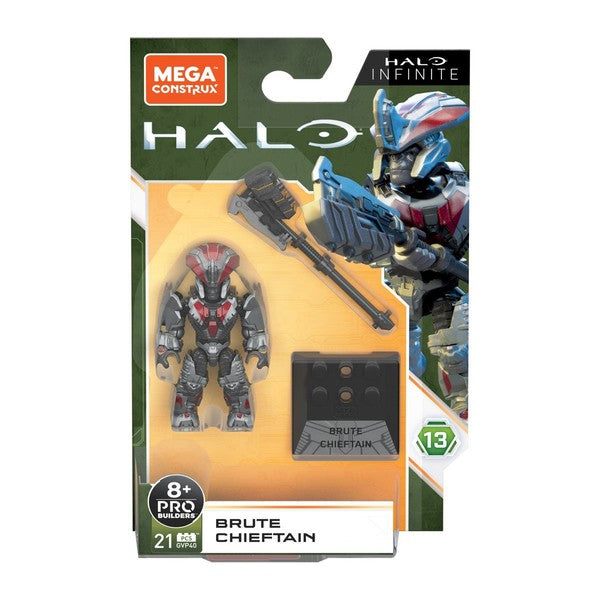 MegaConstrux Halo Heroes Mini Figura Brute Chieftain Serie