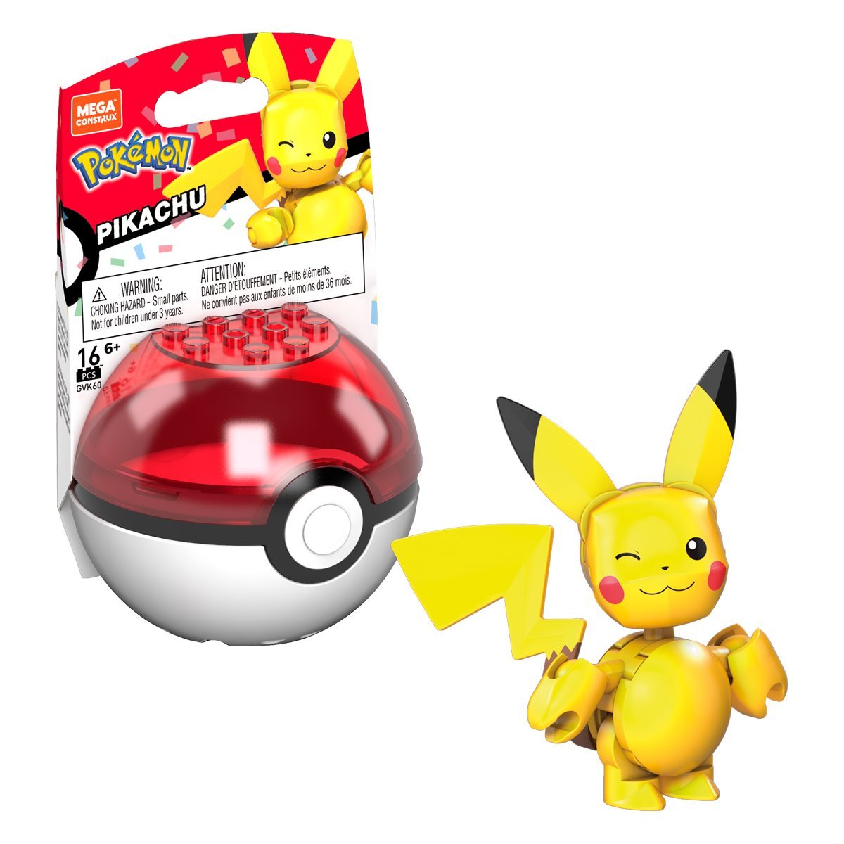 Pokémon Pokébola Pikachu Aniversario MEGA CONSTRUX piezas