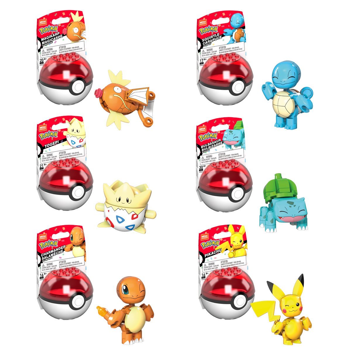 Pokémon Pokébola Togepi Aniversario MEGA CONSTRUX piezas