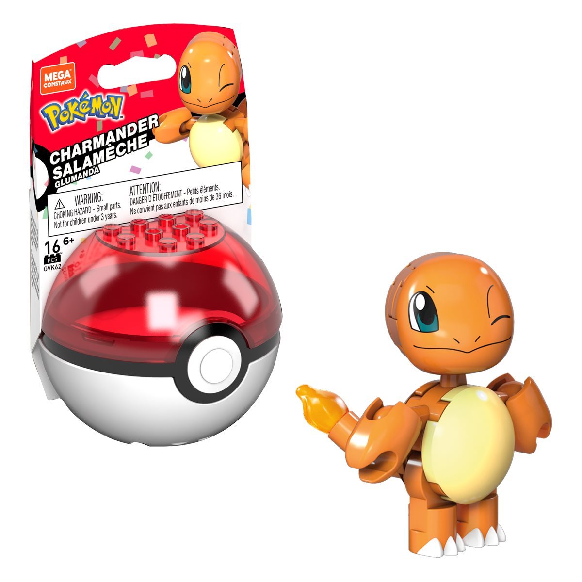 Pokémon Pokébola Charmander Aniversario MEGA CONSTRUX piezas