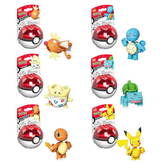Pokémon Pokébola Squirtle Aniversario MEGA CONSTRUX piezas