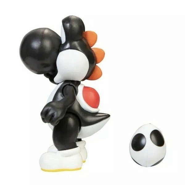 Super Mario Yoshi Nergro con Huevo Figura escala