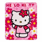 Hello Kitty Cobija con flores