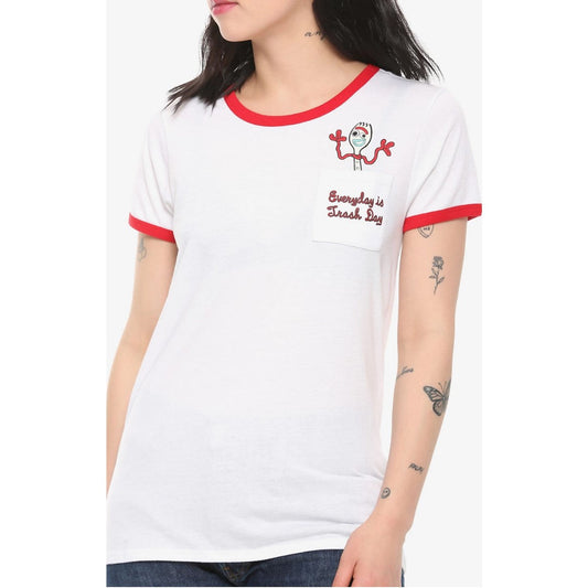 Camiseta Toy Story 4,  Forky, talla XL.