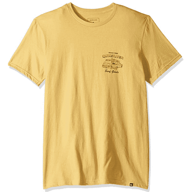 Camiseta Quiksilver Home Surfing Color: Amarillo Talla