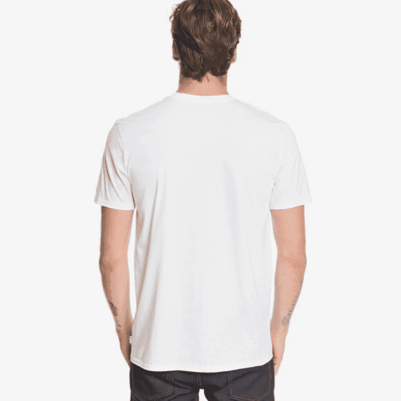 Camiseta Quiksilver Laundry Script SS Color Blanco Talla XXL
