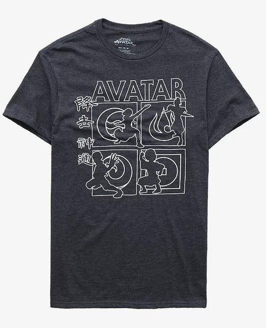 Camiseta Hombre - Avatar: The Last Airbender Nations Line Art T-Shirt