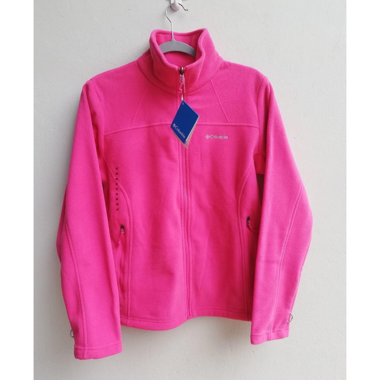 Abrigo Columbia, color rosado, talla M (Fleece Falls II Full Zip) - The Gift Shop Costa Rica