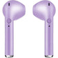 Bluetooth earbuds con cargador color morado
