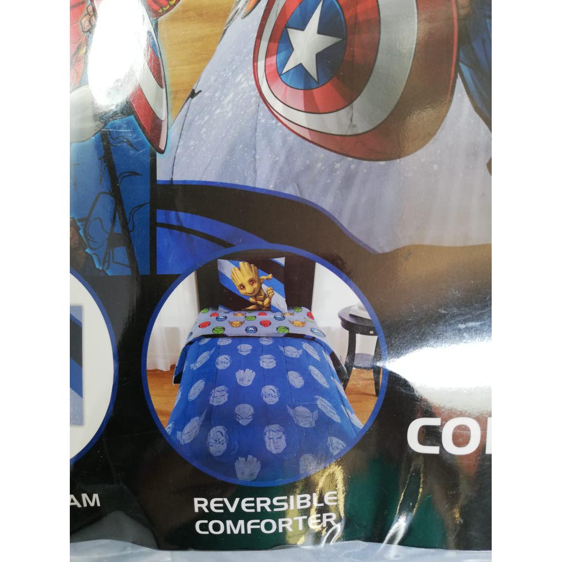 Avenger Edredón individual/matrimonial, 2 piezas: edredón reversible y funda decorativa - The Gift Shop Costa Rica