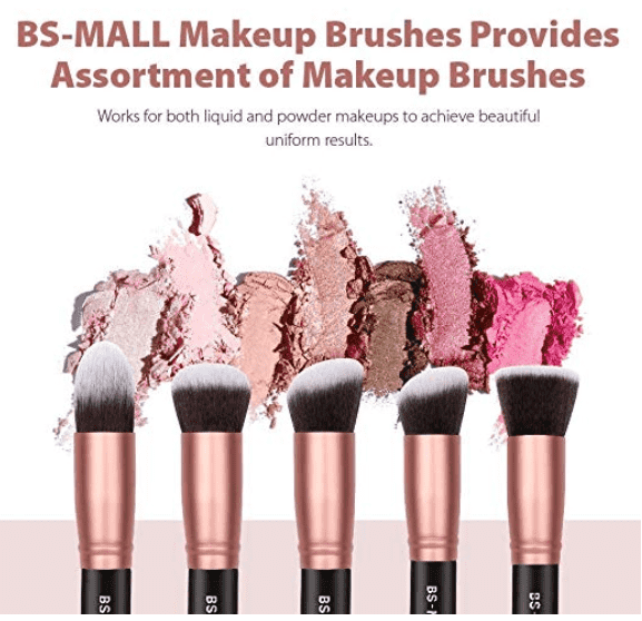 Set de 14 brochas para maquillaje sintéticas