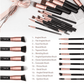 Set de 14 brochas para maquillaje sintéticas