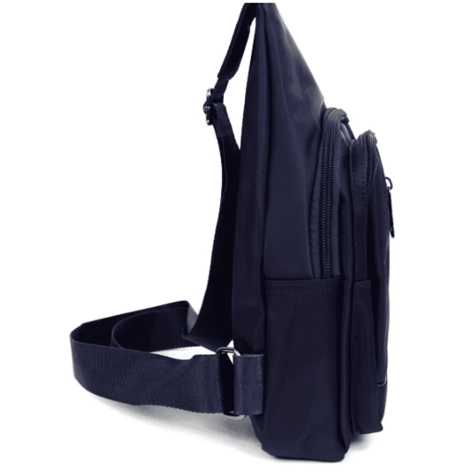 Bolso cruzado, color azul