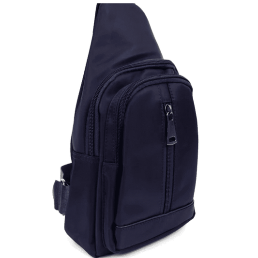 Bolso cruzado, color azul