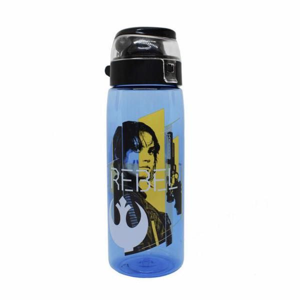 Botella de agua, Star Wars Rogue One Oficial Ejercito Rebelde, Color Azul