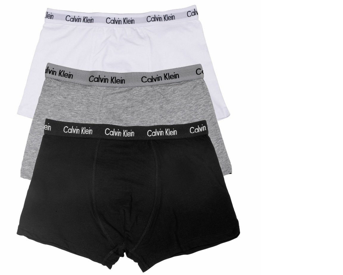 Boxer Calvin Klein, 3 unid, color: gris, negro y blanco. - The Gift Shop Costa Rica