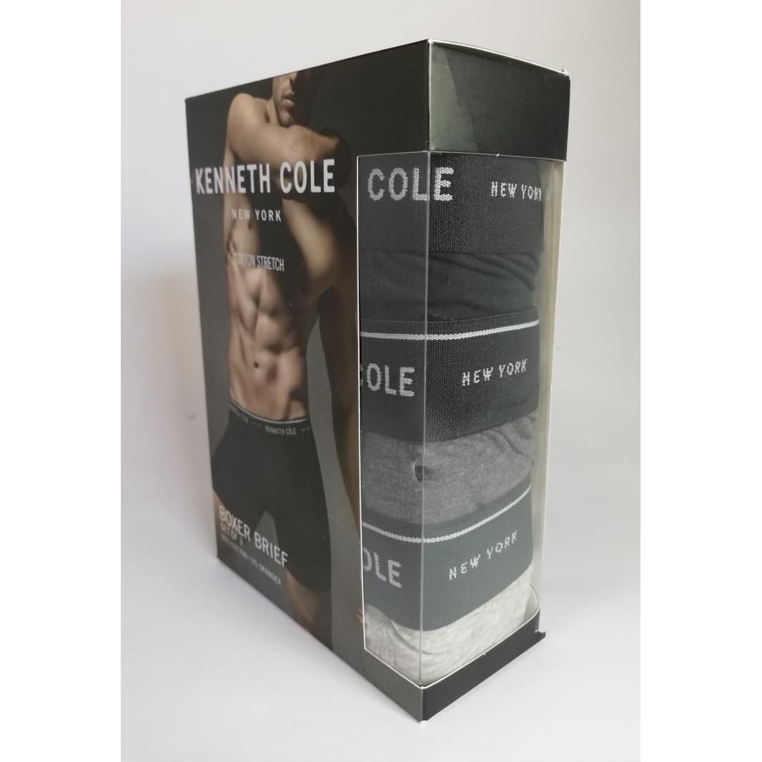 Boxer Hombre - Kenneth Cole - 3 unidades (1 Negro, 1 Gris oscuro, 1 Gris claro) - The Gift Shop Costa Rica