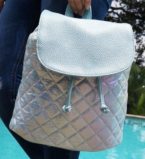 Bolso de espalda, color celeste brillante. - The Gift Shop Costa Rica