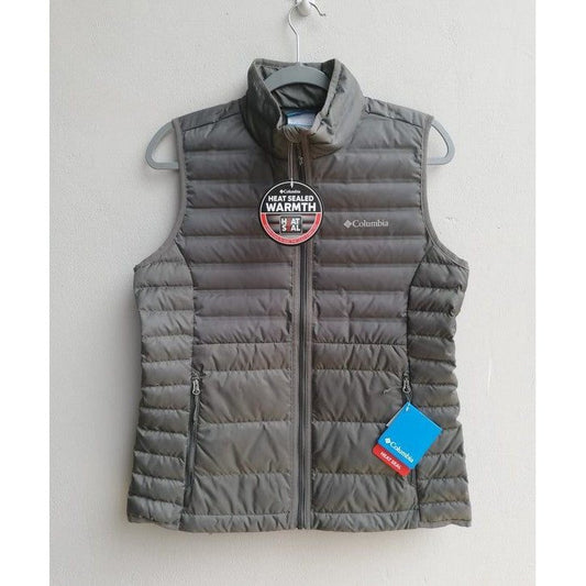 Chaleco Columbia para mujer, impermeable, color gris