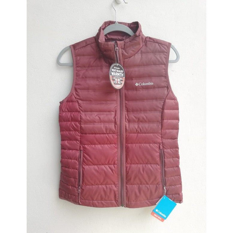 Chaleco Columbia para mujer, impermeable, color vino, talla S - The Gift Shop Costa Rica