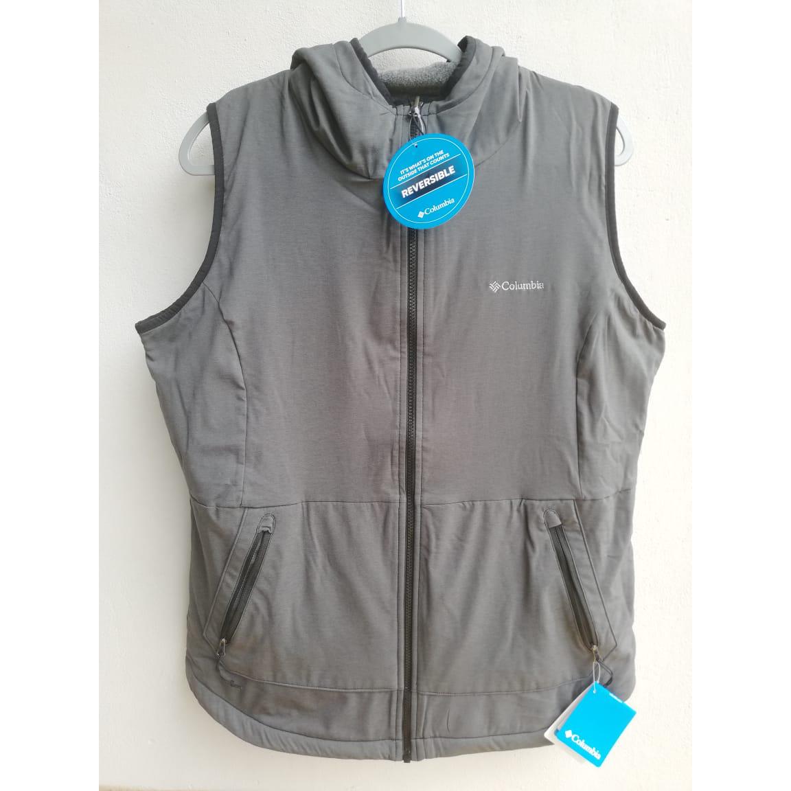 Chaleco Columbia reversible (Bell trail), color gris, talla L - The Gift Shop Costa Rica