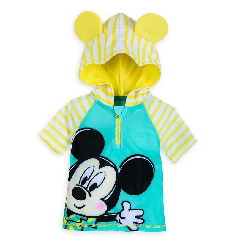 Disney Mickey Mouse Camisetita para playa con gorro Bebe
