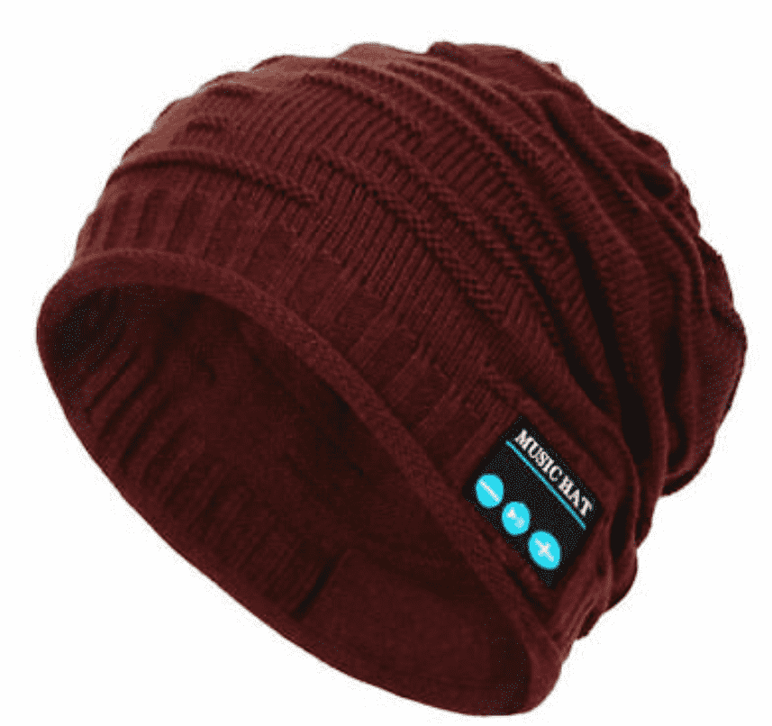 Gorro con audífonos integrados, varias funciones incluido bluetooth, color: rojo. - The Gift Shop Costa Rica