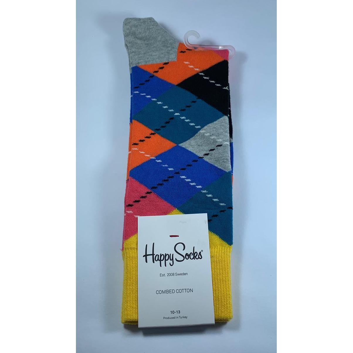 Medias Hombre Happy Socks con rombos de colores. - The Gift Shop Costa Rica