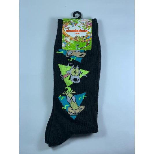 Medias de Niño - Nickelodeon - Negra con personajes - The Gift Shop Costa Rica