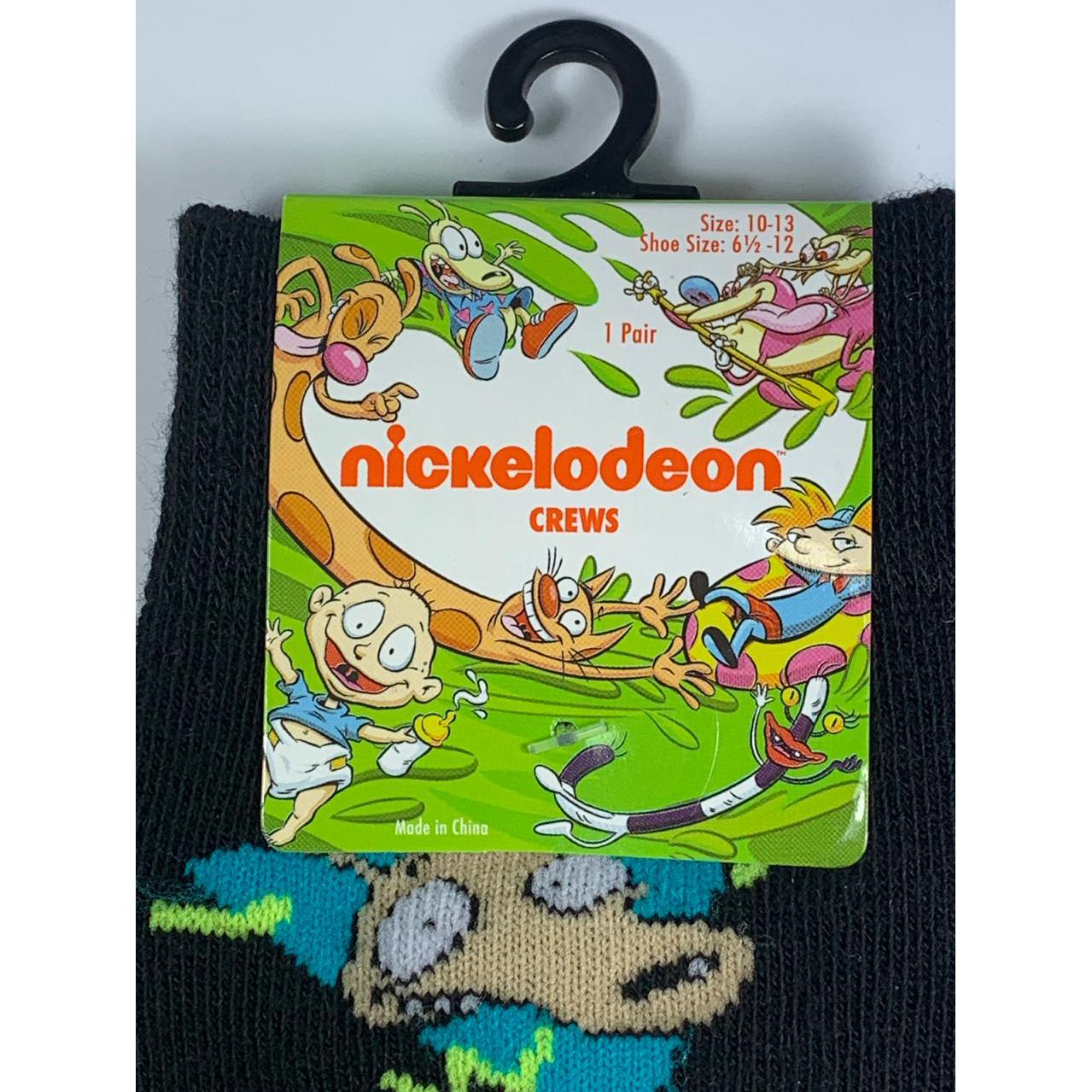 Medias de Niño - Nickelodeon - Negra con personajes - The Gift Shop Costa Rica