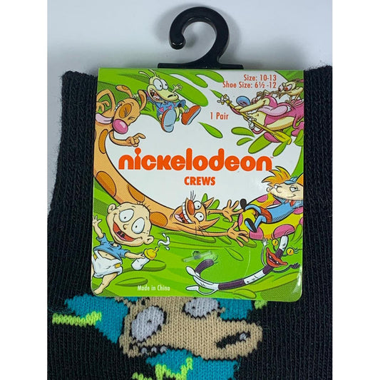 Medias de Niño - Nickelodeon - Negra con personajes - The Gift Shop Costa Rica