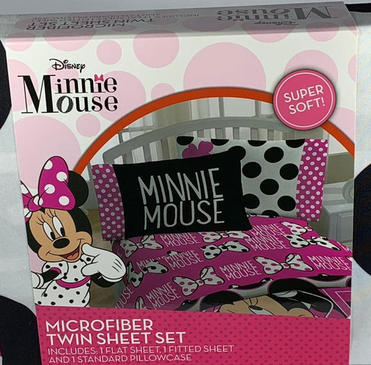 Set de sabanas individual de Minnie Mouse
