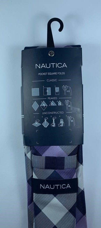 Corbata Nautica - Rombos - Azul, Blanco y Lila - The Gift Shop Costa Rica