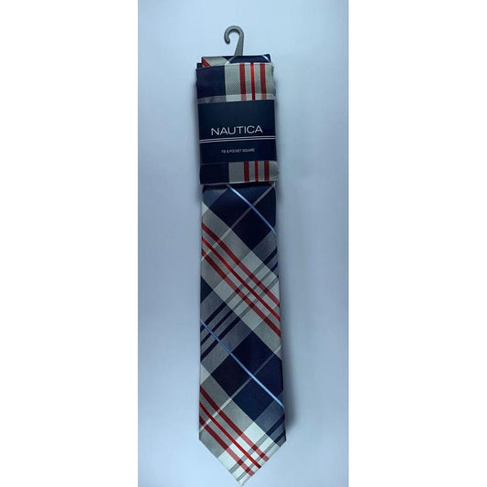 Corbata Nautica - Rombos - Azul, Rojo, Blanco y Gris - The Gift Shop Costa Rica