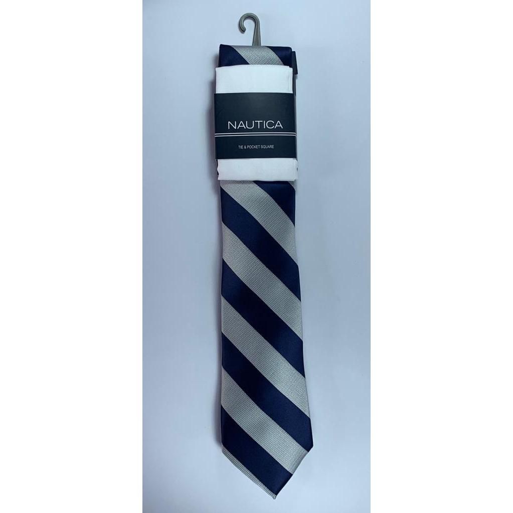Corbata Nautica - Rayas - Azul y Gris - The Gift Shop Costa Rica