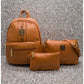 Bolso de espalda NF, 3 piezas, color Camel - The Gift Shop Costa Rica