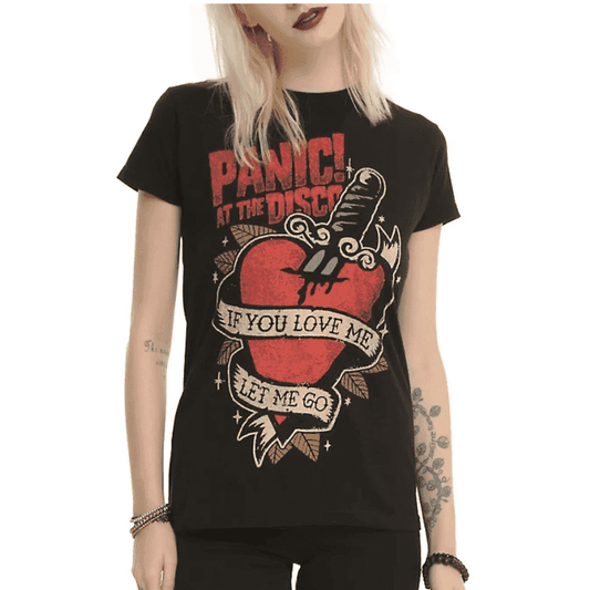 Camiseta para chicas: Panic! Disco Tattoo Heart