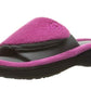 Pantuflas tela isotoner Signature, color: Gris con rosado, talla LG - The Gift Shop Costa Rica