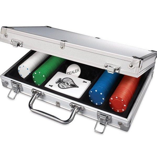 Set de póker, piezas en estuche aluminio