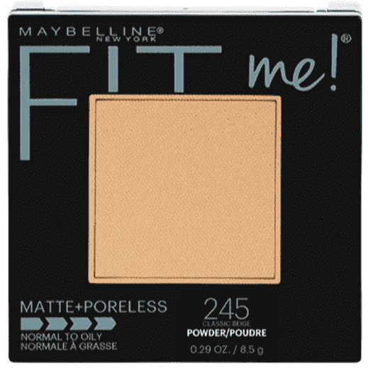 Polvos compactos Matte Fit de Maybelline, color: Classic Beige.