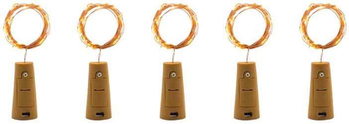 Iluminación LED con corcho para botellas - The Gift Shop Costa Rica