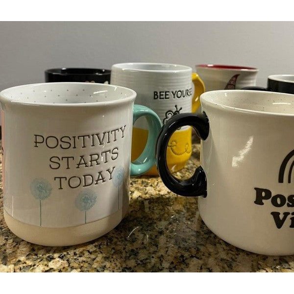 Taza jumbo con dientes de león: Positivity starts today