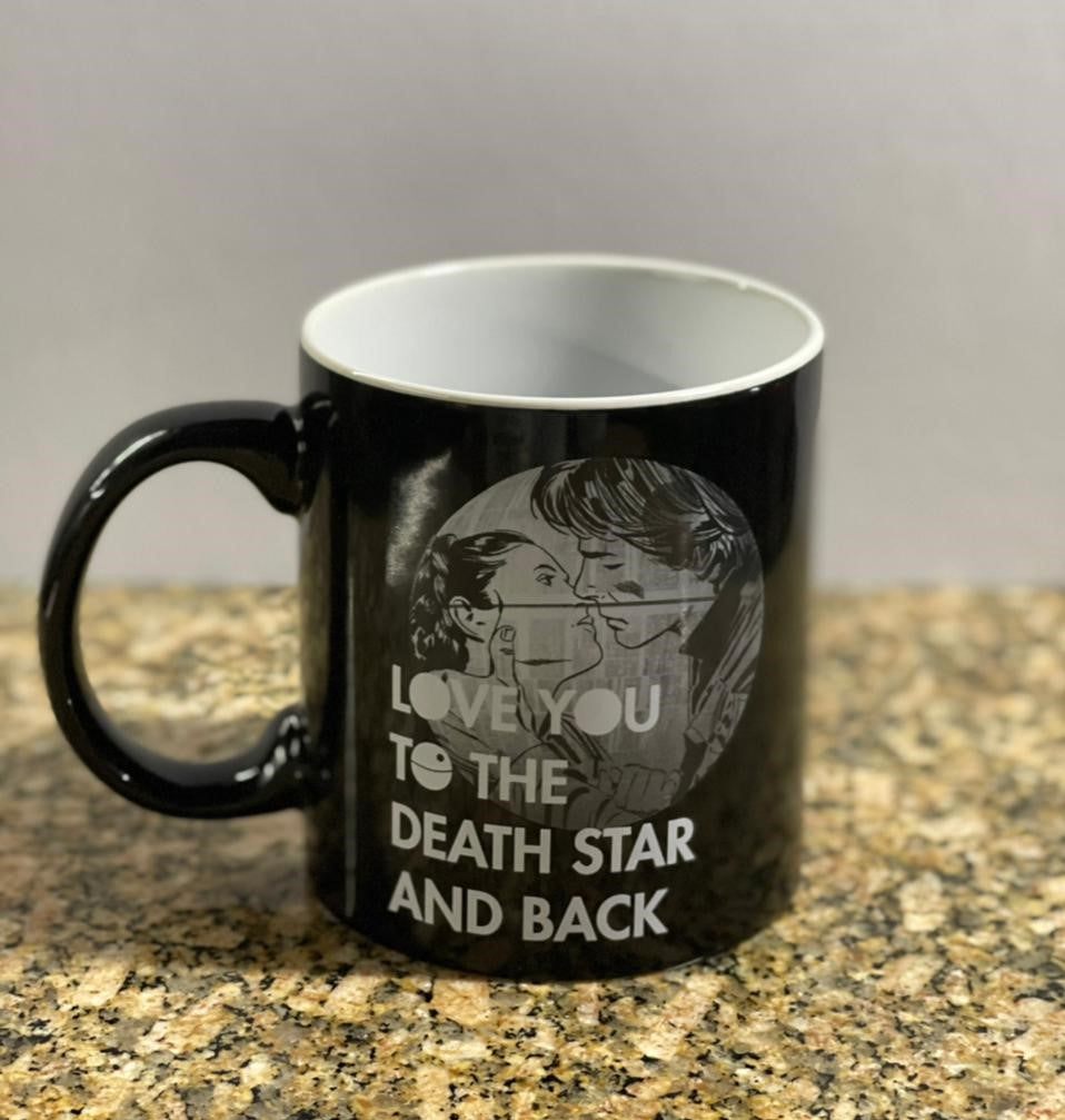 Taza Jumbo de Star Wars: Love you to the death star and back